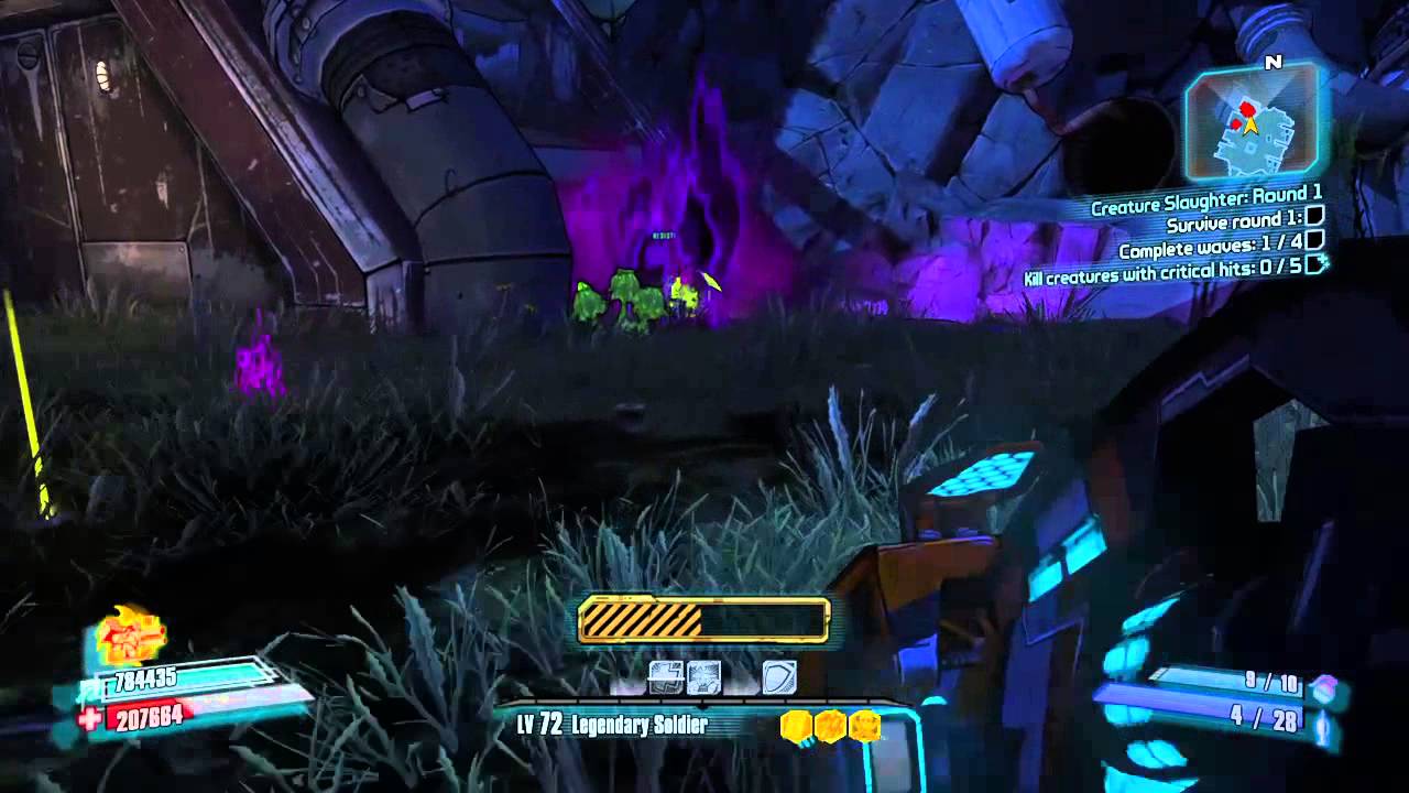 Borderlands 2 creature slaughter dome round 1
