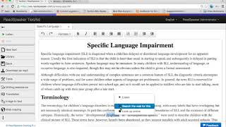 ReadSpeaker TextAid Tutorial: How to Look Up Words in Google & Wikipedia
