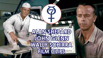 Mercury Astronauts early film clips - Alan Shepard, John Glenn, Wally Schirra [HD, 1961]