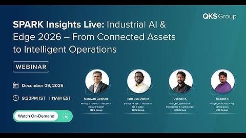 SPARK Insights Live  Industrial AI & Edge 2026 – From Connected Assets to Intelligent Operations