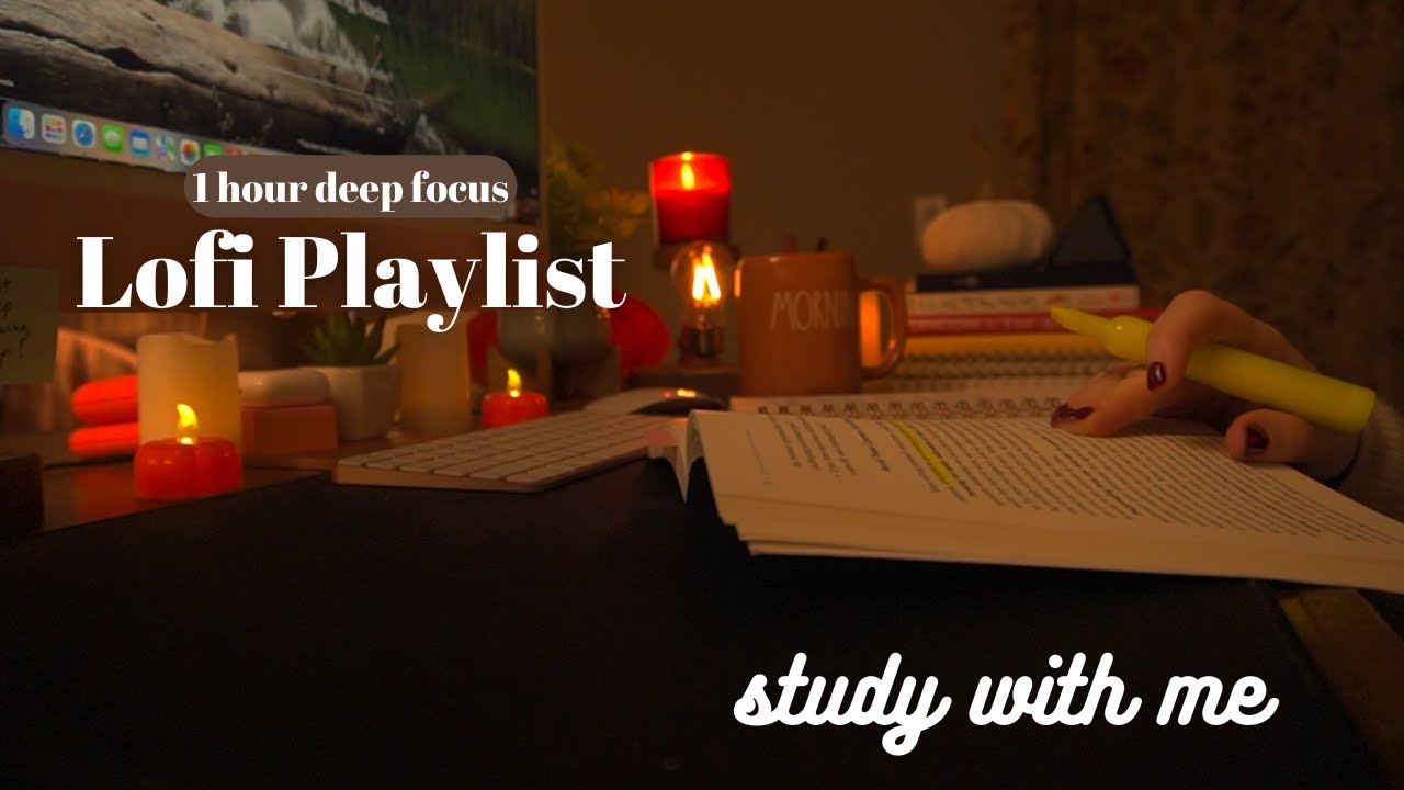 1 HOUR LOFI PLAYLIST / Study With Me / Nonstop / Silent Timer - YouTube
