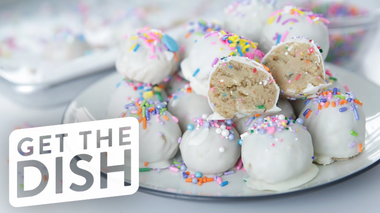 No-Bake Birthday Cake Oreo Truffles with Gemma Stafford | Get the Dish | POPSUGAR Food