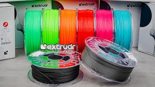 8x Extrudr Filaments - Unboxing