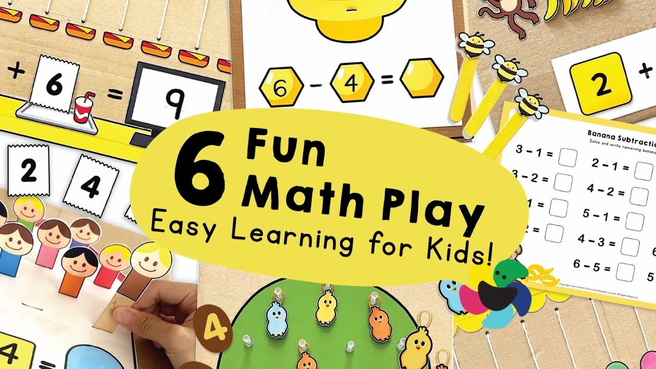 Kids Activity 🧩 | 6 Fun Math Play #printables #chanafavors # ...