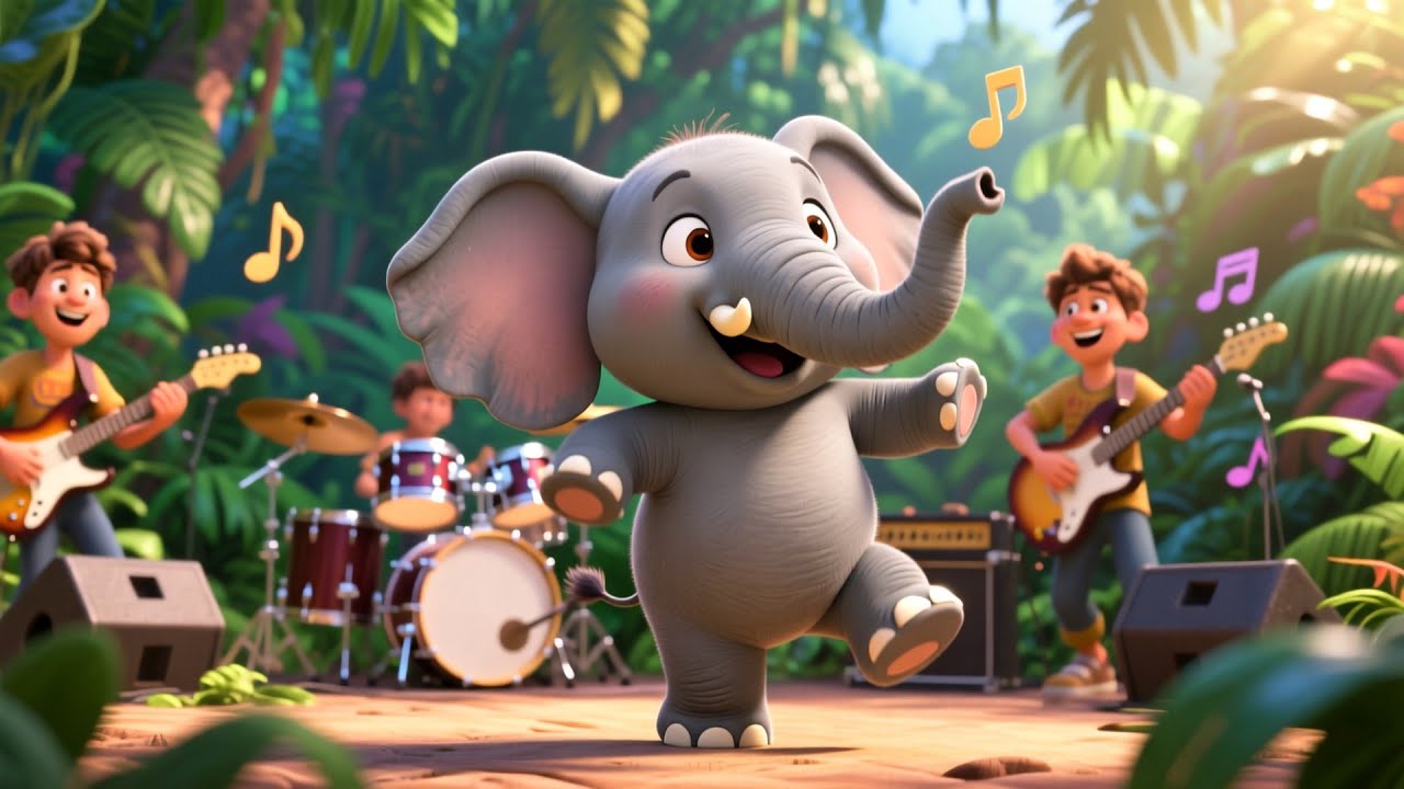 Learning Jungle Beats 🥁🎶 Fun Kids Song | Learn Numbers, Colors & Rhythm