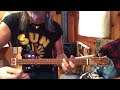 Sunshine of your love Classic Cream Eric Clapton lesson on your 3 string Cigar Box Guitar