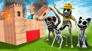 Can ALL ZOONOMALY MONSTERS break into my FORT ! Garry's Mod Sandbox