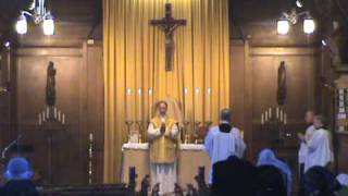 Video thumbnail of "latin mass st andrews catholic church edinburgh, communion"