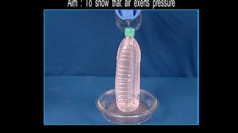 Science Experiments  -  To show that air  exerts pressure