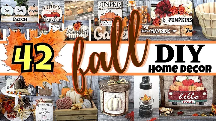 42 Gorgeous FALL DIY DECOR IDEAS | Dollar Tree Fall Crafts | AUTUMN HOME DECOR IDEAS