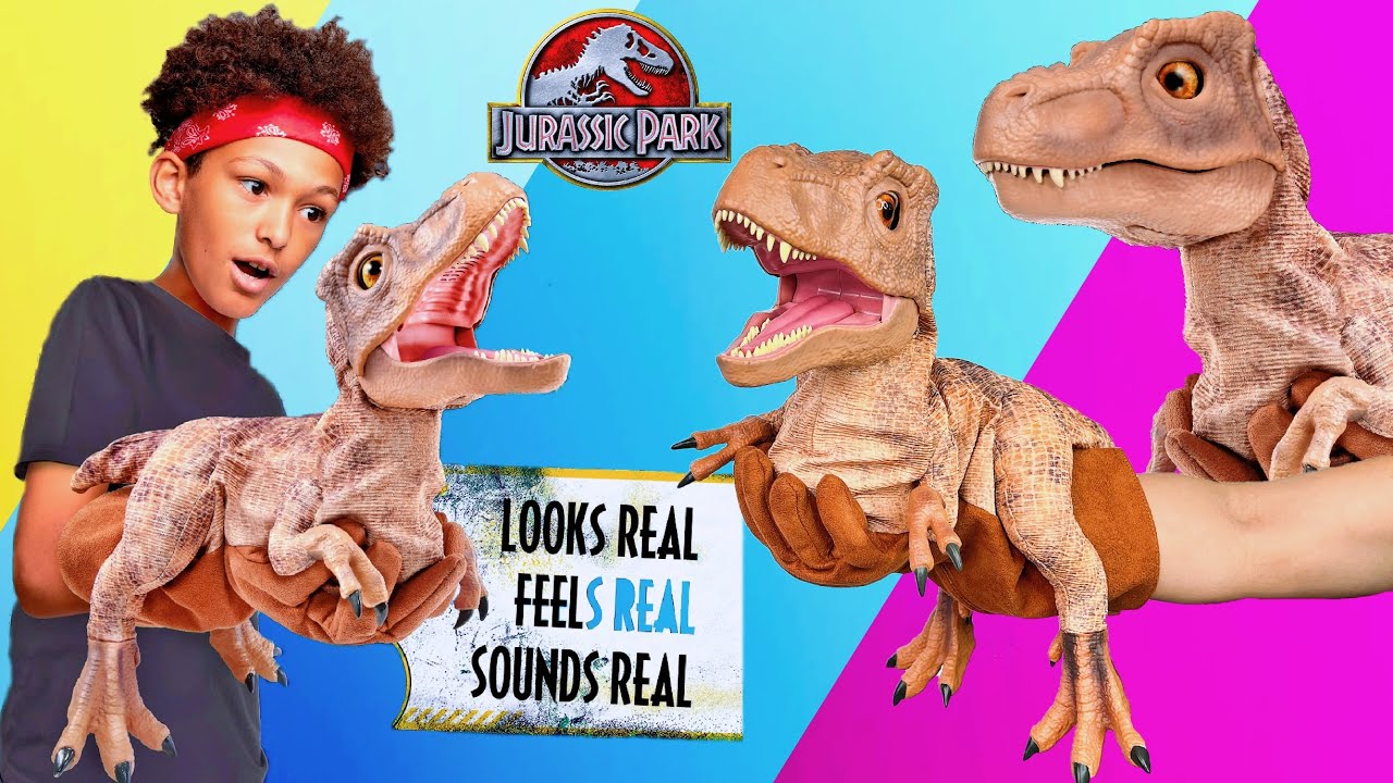 Jurassic World REALFX Baby T-Rex - Realistic Dinosaur Puppet Toy, Movements  & Sounds, Ages 8+