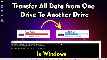 How To Transfer All Files & Folder from One Drive To Another Drive Using CMD in Windows