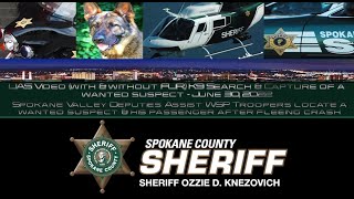 VIDEO: UAS Aerial Footage, with and without FLIR, as Deputies and K9 Zeus Tracks/Locates the Suspect