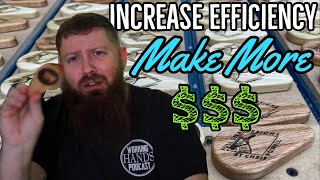 Make More Money by Improving Your Production Process
Analyzing and improving your process is the key to running a successful business. In this video I start producing a new product. I’ll walk you through my process of making a bottle opener and then analyze it to see where I can make improvements. I’ll also give you some great tips for the cnc router, laser engraver, and Lightburn.
Did you make something after watching this video? If so, Id love to see it! Please tag me on Instagram @full_steam_designs and Facebook @Full Steam Designs
https://www.facebook.com/FullSteamDesigns/
https://www.instagram.com/full_steam_designs/
https://fullsteamdesigns.com/
Video Links
Learn more about the xTool D1 - https://youtu.be/cIWIAINfxHs
Build your own enclosure - https://youtu.be/rop-2ESH6yQ
Learn more about Carveco - https://youtu.be/YyDwJ-Yn_d4
Tee shirts:
https://teespring.com/full-steam-designs-logo-white?pid=369&cid=6513
https://teespring.com/full-steam-designs-logo-black?pid=369&cid=6519
If you enjoy my content and would like to show your support on a more personal level, please consider checking me out on Patreon. Thank you!
https://www.patreon.com/fullsteamdesigns
Or you can buy me a coffee: https://www.buymeacoffee.com/ChrisPowellFSD
Another great way to help support the channel is through my Amazon store. I get a small kick back from anything purchased. It’s full of products that I use and recommend. https://www.amazon.com/shop/chrispowell?ref=inf_own_chrispowell
The following links are affiliate links. I get a small kick back from each sale, but you still pay the same great price!
xTool D1 : https://store.xtool.com/?ref RReBGm4jGdhr
Bottle opener inserts : https://amzn.to/3pJzIon Make More Money by Improving Your Production Process