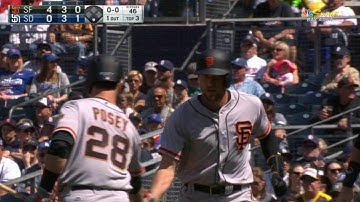SF@SD: Pence pulls a two-run home run to left field