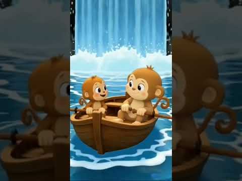 🐵 Mango & Mongo Sing “Row, Row, Row Your Boat” 🚣 | Fun Nursery Rhyme for Kids