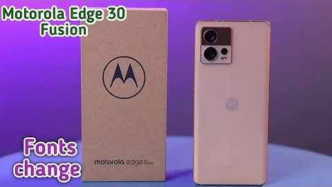 Font Setting In Motorola Edge 30 Fusion, Font Size Change In Motorola Edge 30 Fusion,
