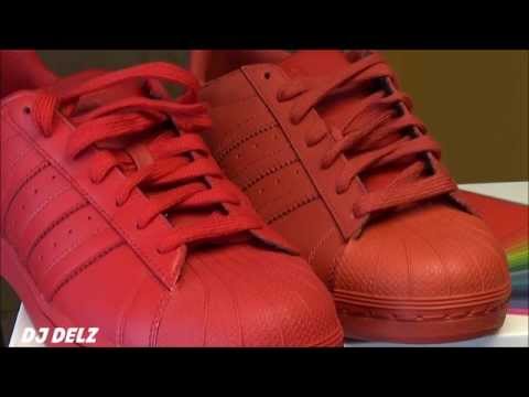 adidas superstar pharrell williams red