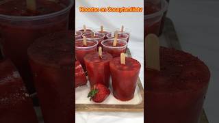🍓 Helados de Fresa con Chamoy | ¡Recetas Rápidas y Deliciosas! 🌞