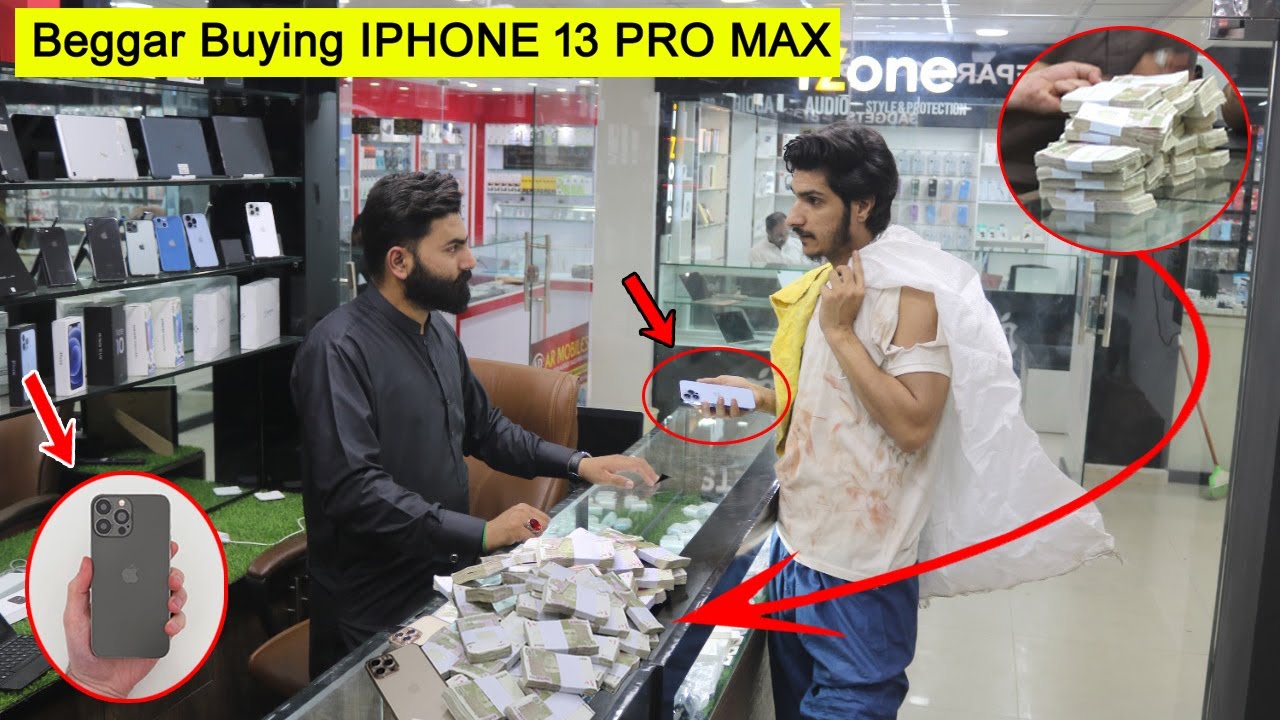 Beggar Buying IPHONE 13 PRO MAX Prank - Rich Beggar ...
