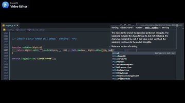 Largest 5 digit number in a series - CODEWARS - 7Kyu - (JavaScript)