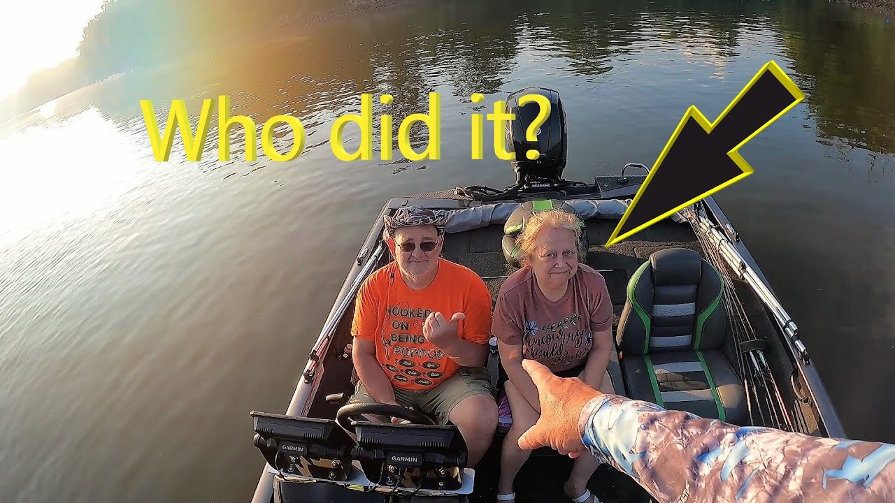 OMG/Someone forgot to gas boat/Heartland Park Bass Fishing floating down/we may not get back!