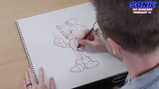 Sonic The Hedgehog (2020) - How To Draw Sonic - Paramount Pictures screenshot 4