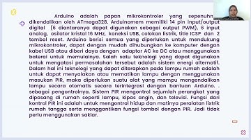 “Rancang Bangun Sistem Kendali Lampu Otomatis Menggunakan Sensor Gerak Berbasis Arduino”