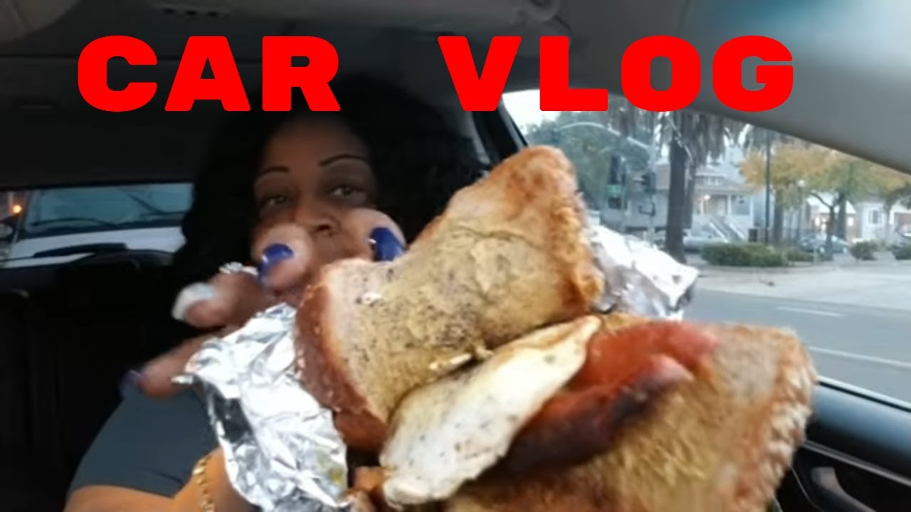 Car Vlog and hot link and egg breakfast sandwich Mukbang - YouTube