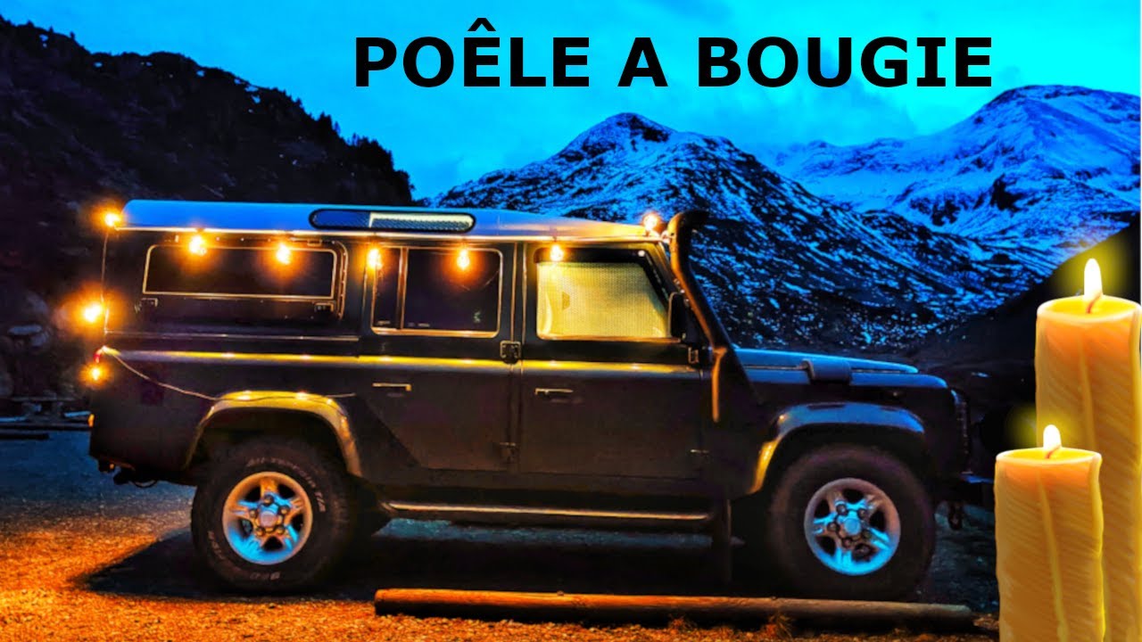 🔥Petit chauffage van aménagé / 4x4, DIY Poêle à bougie dans mon Land ...