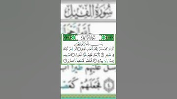 سورة الفيل #اكسبلور #لايك