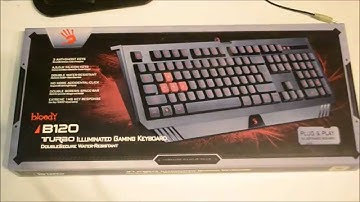 Bloody B120 Gaming keyboard unboxing