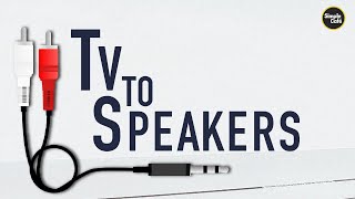 How to Connect Speaker to Tv using RCA