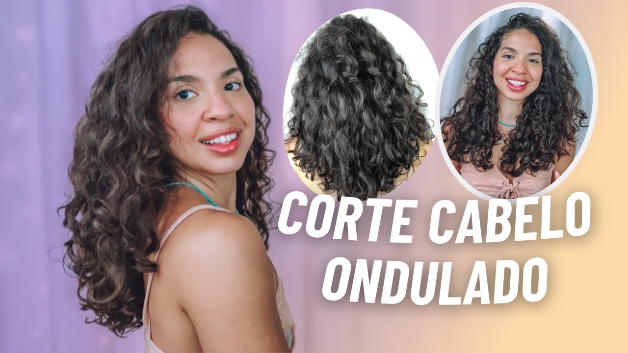 COMO FAZER CORTE EM CABELO ONDULADO! *Corte Sozinha em Casa!* #cortecabelo #cabeloondulado