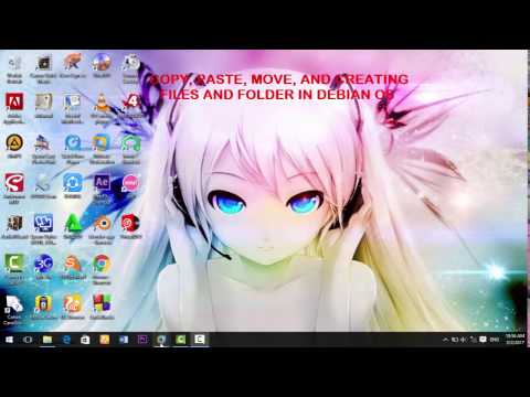 Debian basic command - Create folder, copy and move files, change directory