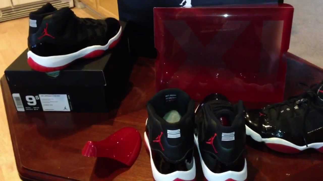 jordan 11 bred shoe box