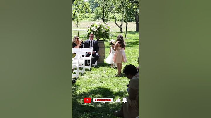 Adorable Little Flower Girl Throws Flowers EVERYWHERE BUT THE AISLE! #shorts