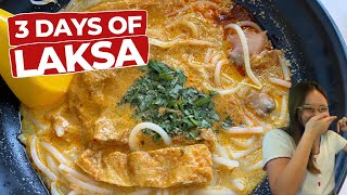 3 DAYS OF LAKSA!! - Eating Laksa For 3 Days Straight To Find The Best Laksa In Singapore