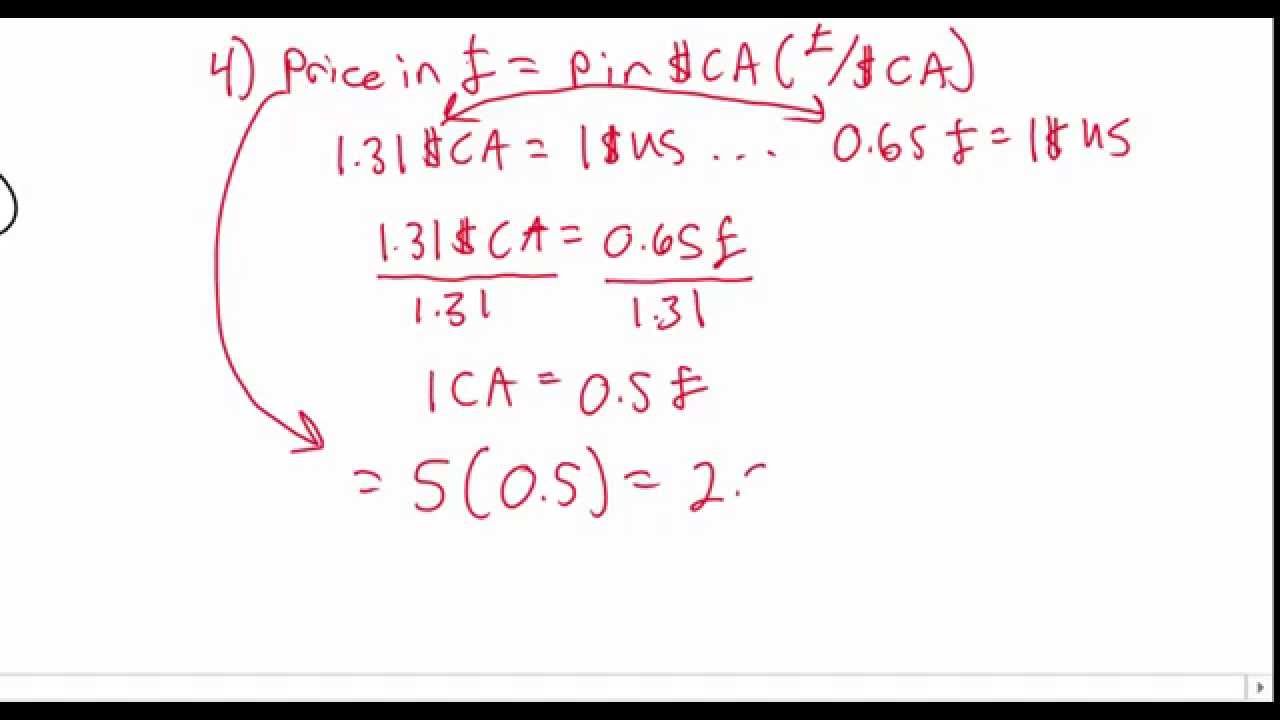 Calculating Prices in different Currencies using Exchange Rates - YouTube