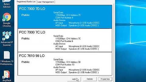 RS BA1 Serial Ports & Sound Settings