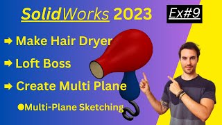 Exercise#9 SOLIDWORKS 2023 || SolidWorks Tutorial for Beginners | SolidWorks tutorial | Beginner#cad