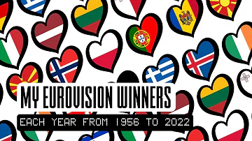 MY EUROVISION WINNERS 1956-2022 #eurovision #eurovisionsongcontest