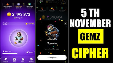 Gemz Daily Cipher & Combo 5-6 November | Gemz Daily Code | Gemz Daily Combo 5-6 November Morse Code