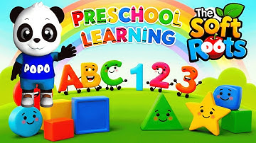 Preschool Learning activities for 3 year olds at home | Learn ABC Phonics Shapes Numbers Colors 🌈