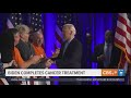 Former President Biden completes cancer treatment