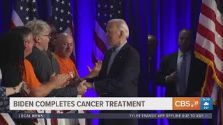 Former President Biden completes cancer treatment