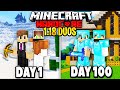 We Survived 100 Days of 1.18 HARDCORE Minecraft Duos...