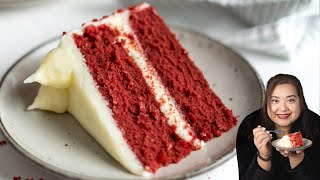 Red Velvet Cake with Cream Cheese Frosting by El Mundo Eats 4,842 views 1 year ago 4 minutes, 48 seconds