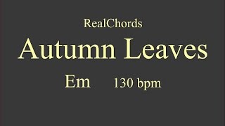 Video thumbnail of "Autumn Leaves Backing Track"