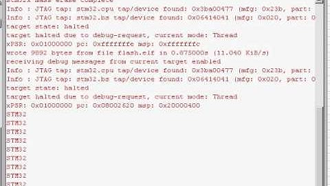 DCC communication with a target under OpenOCD + FT2232 JTAG